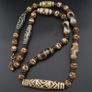 Antique Burmese Pumtek Pyu & Himalayan Tibetan Agate with Skull Shape Beads Necklace Image 5
