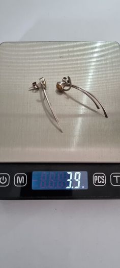 925 vintage Sterling silver and topaz studs