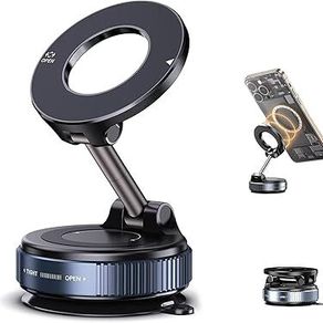 Strong Magnetic Cell Phone Holder Car 360 Swivel Adjustable Back Sticker Holder Magsafe for IPhone 15 Samsung Xiaomi Universal