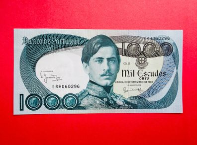 Portugal. 1000 Escudos  1980   Pick 175 (  uncirculated )