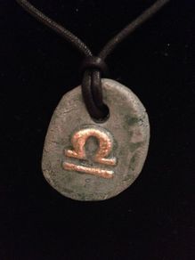 Zodiac Sun Stone Necklace - Libra