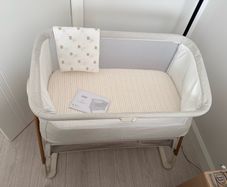 Mamas & Papas Lua Bedside Crib - Fawn