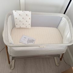 Mamas & Papas Lua Bedside Crib - Fawn