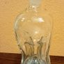 Antique hourglass shaped glass decanter Image 6
