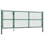 Garden Gate Steel 350x125 cm Green Image 2