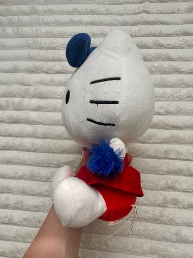 Hello Kitty Cheerleader Plush Soft Sanrio Sega Prize Europe approx. 23 cm. Used Please see photos