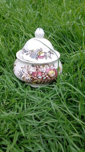 Fruits and Flowers Sugar Bowl