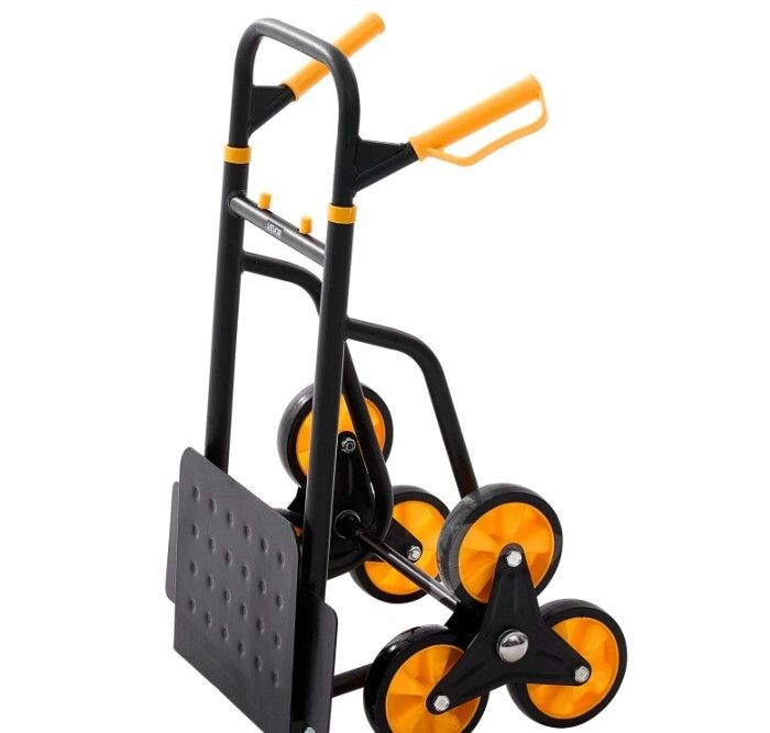 Heavy Duty Stair Climbing Cart 200kg Folding Hand Truck with 6 Wheels