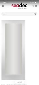 Shaker Internal Door with frosted glass insert