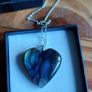 Blue Labradorite Heart necklace Image 2