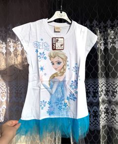 Disney Frozen Elsa Tutu Tunic T-Shirt | New with Tags | Up to 140 cm
