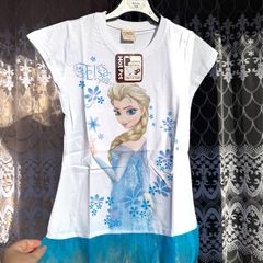 Disney Frozen Elsa Tutu Tunic T-Shirt | New with Tags | Up to 140 cm