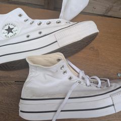 Converse ladies platform size UK 6