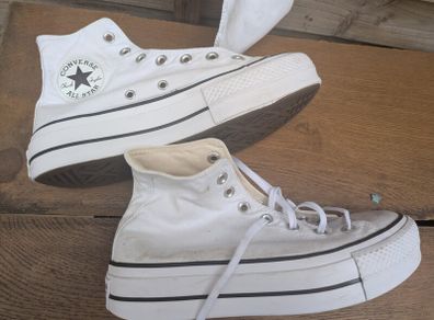 Converse ladies platform size UK 6