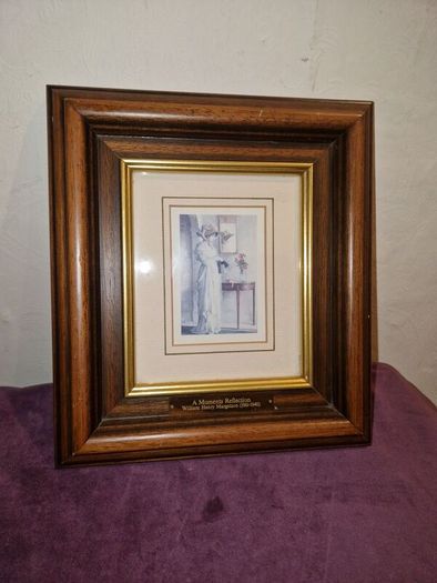 "A Moments Reflection" by William Henry Margetson framed print