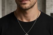 Sterling Silver Ingot Pendant Set(42 grams)