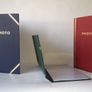 3x Classic Photo Albums Green Navy Burgundy Gold Trim Image 3
