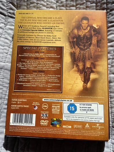 Gladiator extended special edidtion dvd's