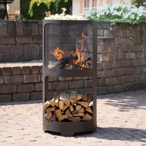RedFire Fire Pit Buffalo 44x90cm Steel Matte Black