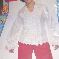 60s ruffled shirt. fancy dress.
