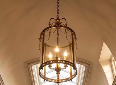 This is a good quality solid brass hand made lantern.5