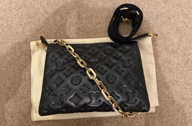 Authentic Louis Vuitton Coussin PM Leather Crossbody Bag