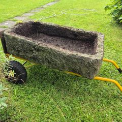 Antique limestone trough
