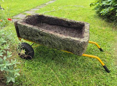 Antique limestone trough