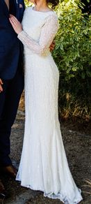 Rachel Gilbert Amabel Hand-Beaded Wedding Gown (Fits UK 10)