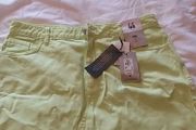 Lime Green Denim Skirt