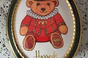 Collectible Harrods Beefeater Teddy Bear Tin Box