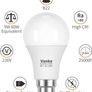 NEW SALE | Bayonet Light Bulb, 9w (60w Equivalent), 2700K Warm White B22 LED Bulbs, 806 Lumen, Non-Dimmable, Pack of 6 Image 4