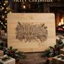 Merry Christmas Engraved Bamboo Serving Board Image 2