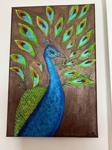 Peacock painting