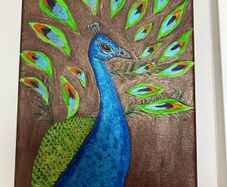 Peacock painting