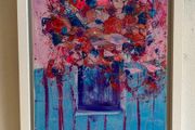 Original Painting Irish Abstract Floral Original Floral Painting Original Art contemporary Irish art