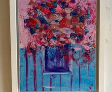 Original Painting Irish Abstract Floral Original Floral Painting Original Art contemporary Irish art