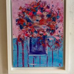 Original Painting Irish Abstract Floral Original Floral Painting Original Art contemporary Irish art