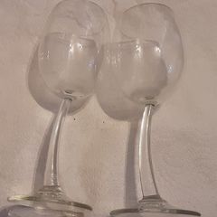 jp cheney wine glasses ( crooked neck)