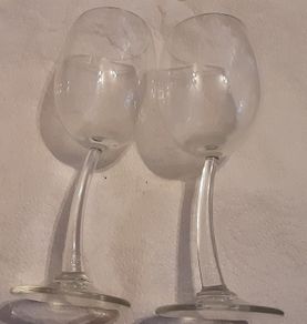 jp cheney wine glasses ( crooked neck)