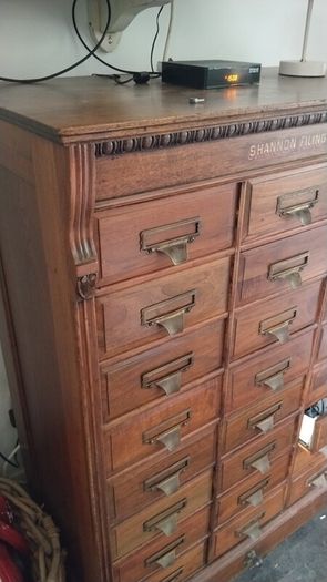 Shannon filling cabinet- mahogany.