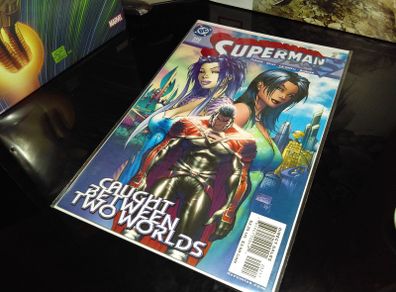 Superman ! Issue 202 ! Hand Signed By Talent Caldwell ! 2004 ! First Printing ! By Dc I