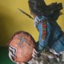 Native American warrior and wolf figurine Image 5
