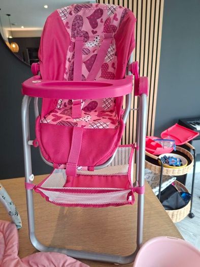 Toy buggy & high chair and more