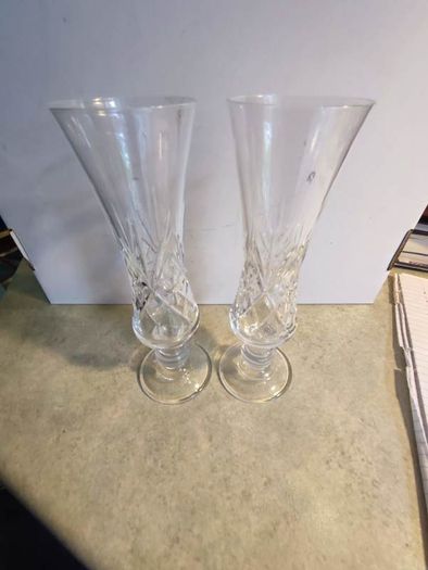 Lovely Set Of 2 Bohemian Vases.  No.  8.