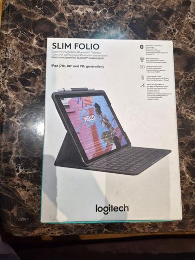 Ipad Logitech Keyboard Case 7th/8th/9th Generations