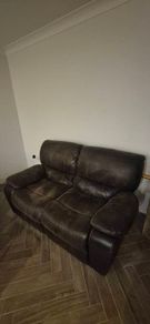 Recliner 2 sofas in leather