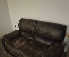 Recliner 2 sofas in leather