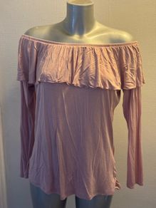 Jean Pascale off shoulders dusty pink top size L / XL UK16 EU44 Postage included