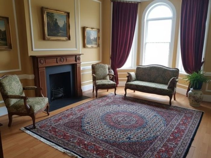 Fabulous Persian Moud Square rug and matching runner rug Carpet